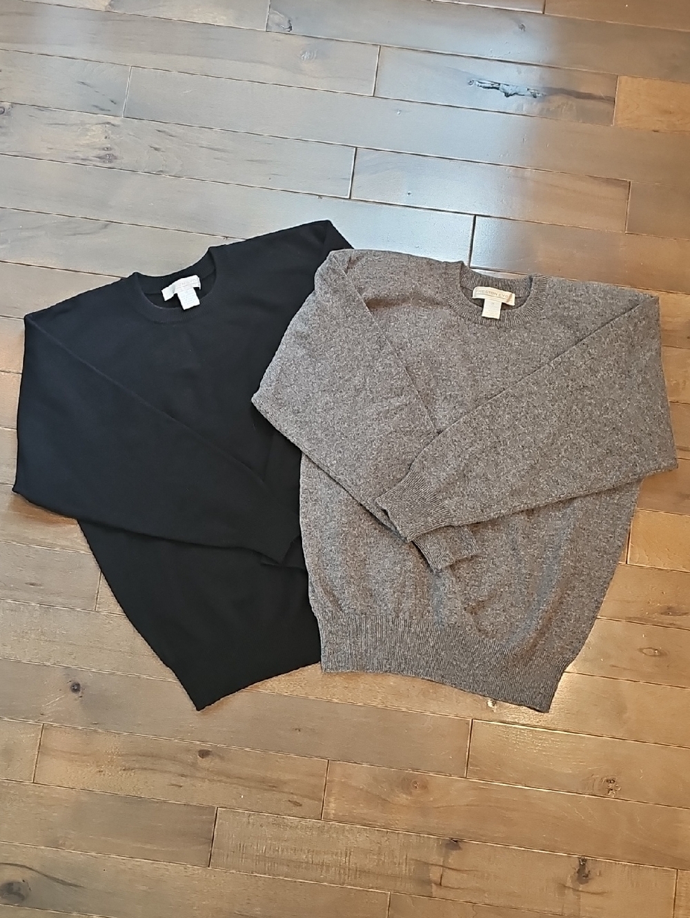 Vintage Preston And York Women's Cashmere Crewneck Sweaters, Set Of 2, Medium